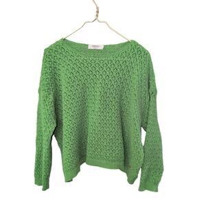 ORFEO La Maille Green Knit Sweater - One Size